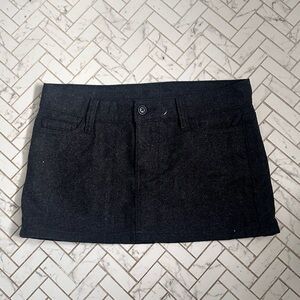 Brandy Melville Black Wool Skirt
